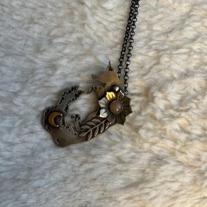 Beautiful handmade sterling silver fox necklace ✨